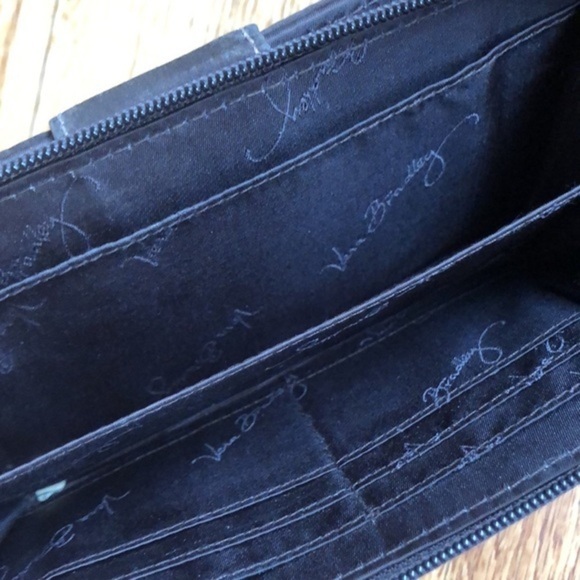 Vera Bradley brown quilted zippered wallet clutch - Picture 4 of 7